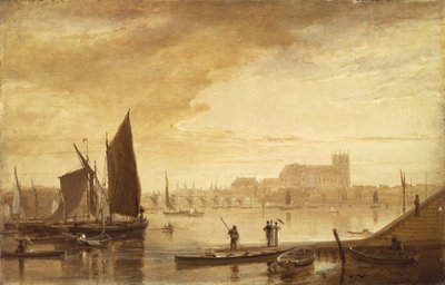 Pont et abbaye de Westminster - William Daniell